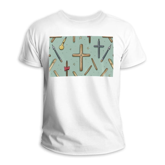 Easter 100% Cotton White T-Shirt Classic Fit Casual Summer Tee for Men and Women - Soft Comfortable Breathable Fabric - Short Sleeve Crew Neck Basic Shirt