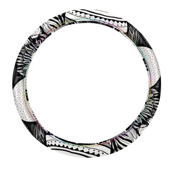Easter 14.5 Inch Printing PVC Leather Car Wheel Cover Steering Wheel Cover Car Wheel Covers Auto Accessories