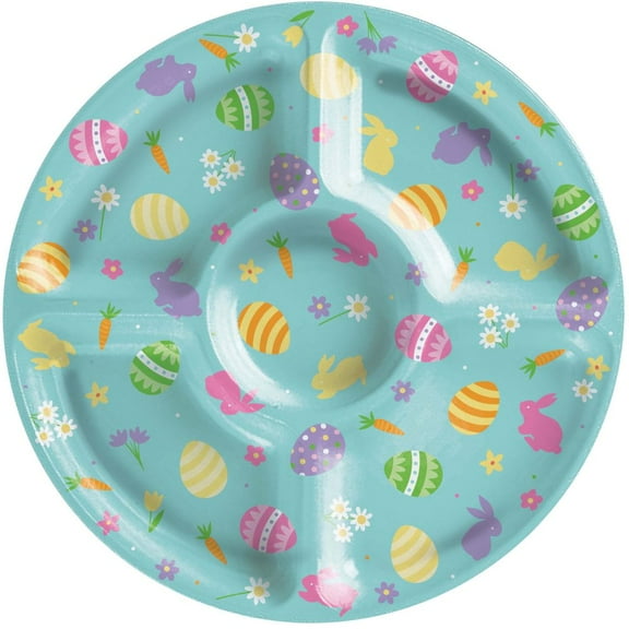 Easter 14.7-inch Plastic Compartment Tray