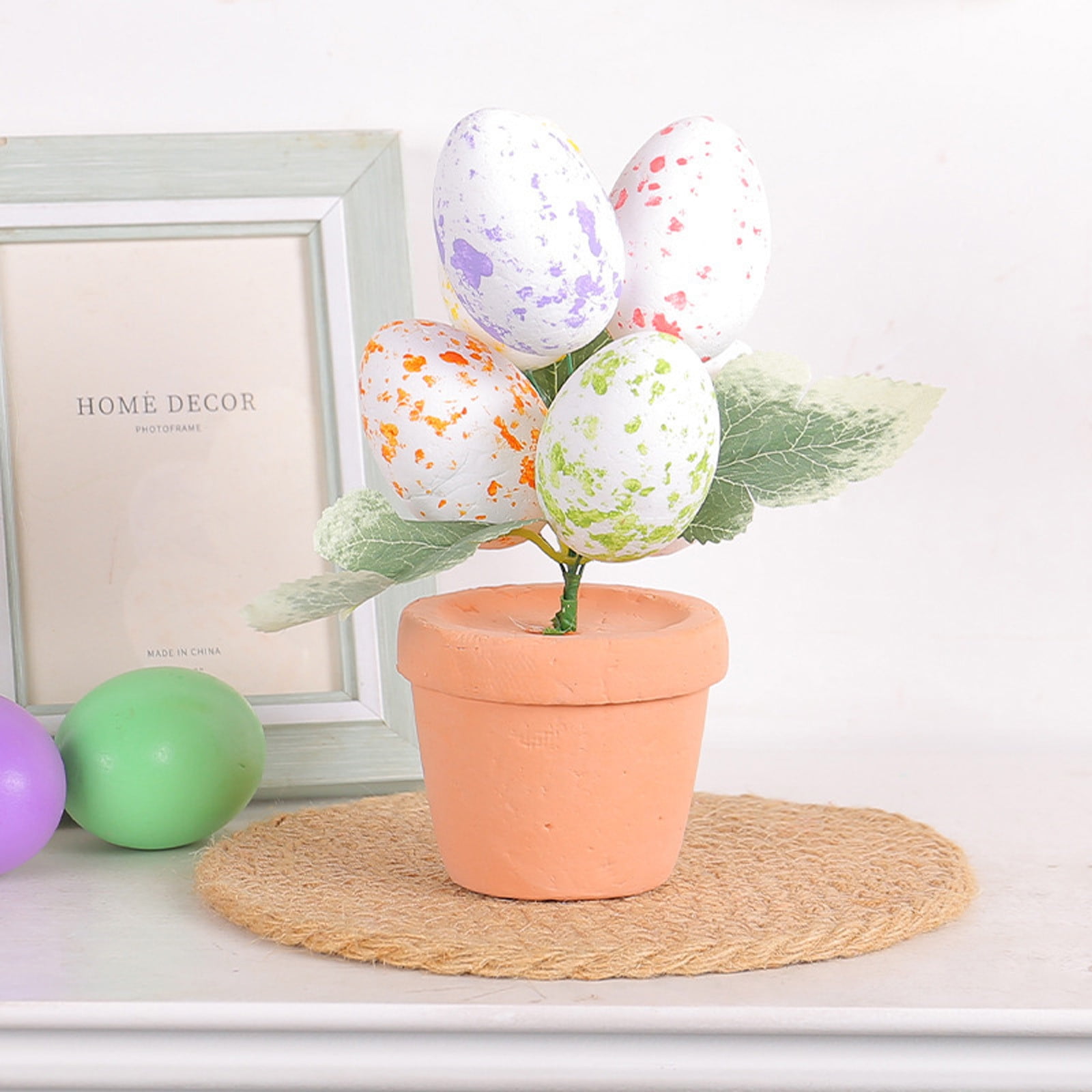 Easter 17cm Easter Eggs Pot Spots Eggs Flower Pot Outdoor Courtyard ...