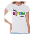 thumbnail image 1 of Easter 2021 TShirt for Women He is Risen Indeed Shirt Christian Gifts Jesus Graphic Novelty Tee Celebration, 1 of 4