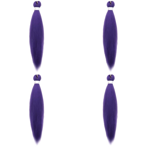 Easter 20Inch Ombre Braid Wig, Purple - 20Inch Pre Braiding Hot Water Setting Styles Medium Length Braid for Box Braids I*4 Real Silk Wig St. Patrick'S Day, Wedding, Season, Anniversary