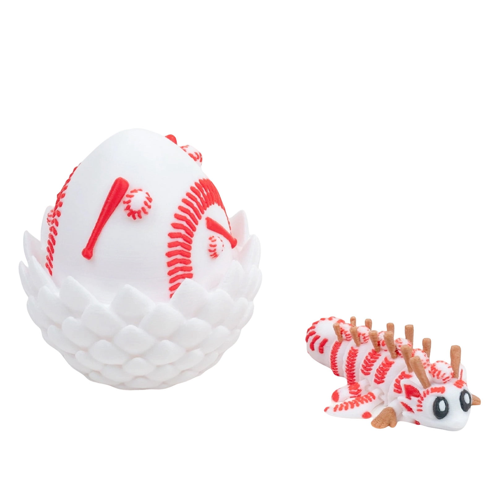 Easter 3D Baseball Egg with Winged Dragon Toy, Perfect Birthday Christmas Easter Gifts, Easter Basket Stuffers