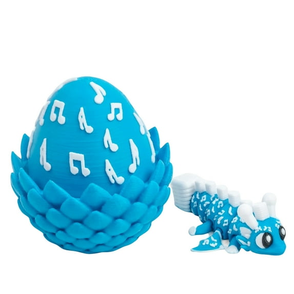 Easter 3D Music Egg with Winged Dragon Toy, Perfect Birthday Christmas Easter Gifts, Easter Basket Stuffers