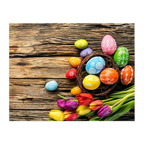 Easter 3D Photography Studio Backdrop 59X35 Inches - 3D Visual Photography Background Cloth For Easter Themed Shoots, Portrait Sessions - Professional & Hobbyist Photographers,