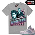 Easter 5s Regal Pink Shirts Sneaker Match Heather Grey Scarface
