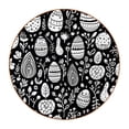 thumbnail image 1 of Easter 6Pcs Round Coasters Set, Microfiber Leather Drink Coasters, 11x11 cm/4.3x4.3 in, Cup Mats for Home and Office, 1 of 6
