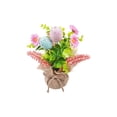 thumbnail image 1 of Easter 9.4 Inch Decorative Egg Tabletop Decorations with Flowers for Home Spring Centerpiece, 1 of 5