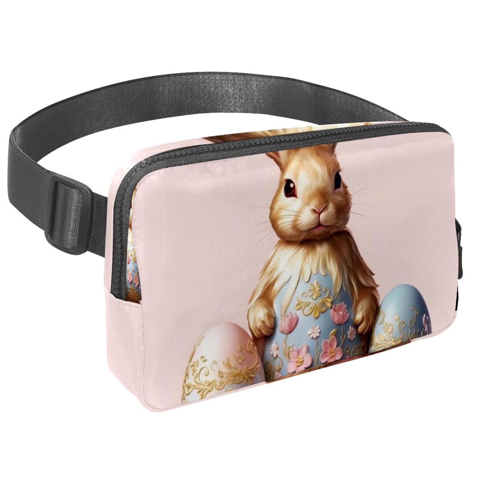 Easter Adjustable Lightweight Waist Bag with Extension Strap - Unisex Crossbody Bag Running Belt