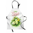thumbnail image 1 of Easter Apron Spring Season Foliage with Blooming Flowers Ladybugs and Butterflies Illustration, Unisex Kitchen Bib Apron with Adjustable Neck for Cooking Baking Gardening, Multicolor, by Ambesonne, 1 of 3