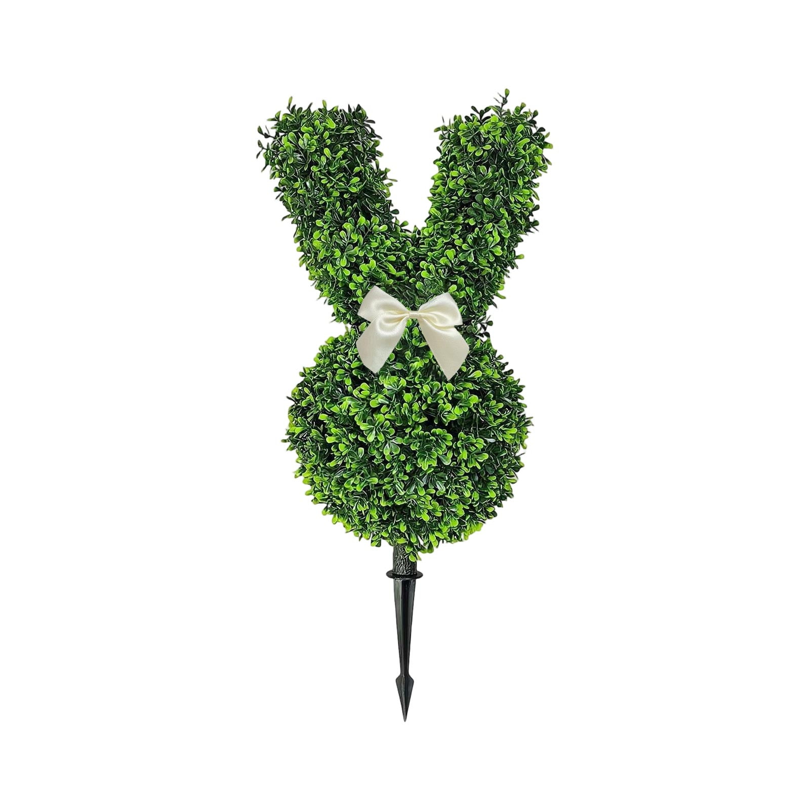 Easter Artificial Bunny Topiary, 2.1ft Bunny Shaped Topiary Trees, Faux ...