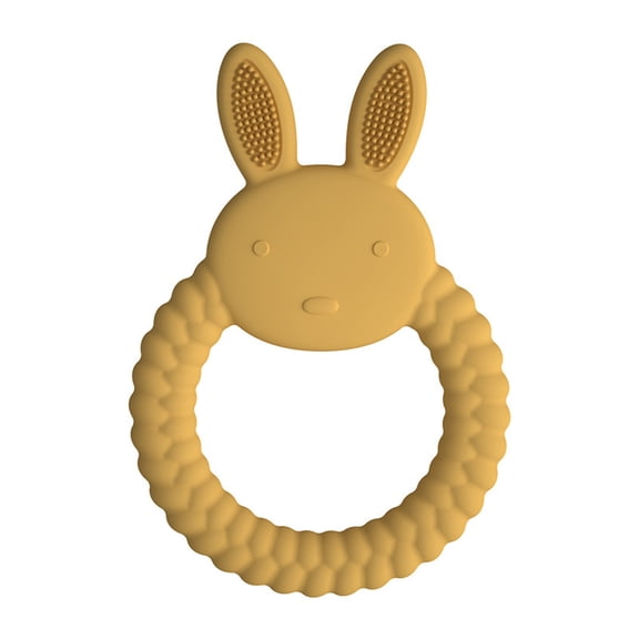 Easter Bunny Teething Toys, Food-Grade Silicone Teething Rings, Easy To Clean Teething Accessories For Teething Babies And Easter Gift Baskets