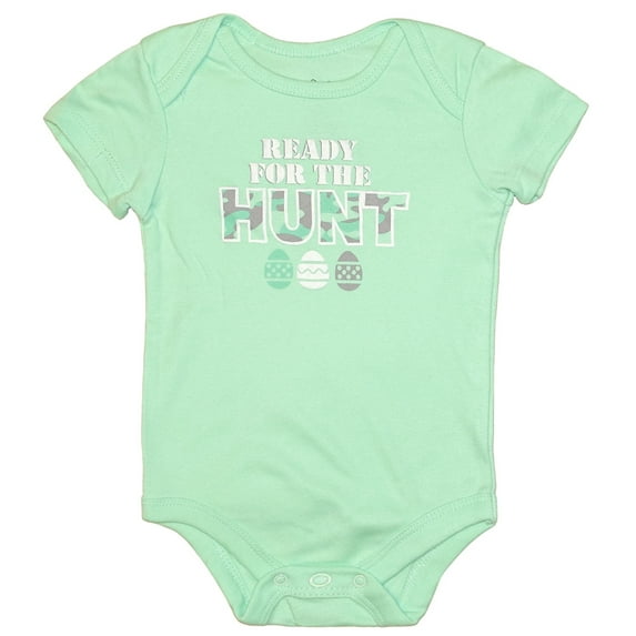 Easter Baby Unisex Boys & Girls Ready For The Hunt Egg Bodysuit (0-3 Months)