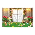 thumbnail image 1 of Easter Backdrop Party Decor Bunny Egg Print Photo Booth Background Vinyl Fabric Holiday Decorations for Indoor Outdoor Celebrations Wall Hanging Photography Prop Spring Party, 1 of 5