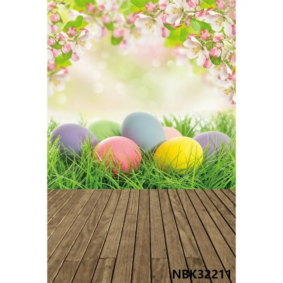 Easter Backdrops Spring Scenery Flowers Bunny Rabbit Easter Eggs Baby Portrait Newborn Photography Backgrounds Photozone