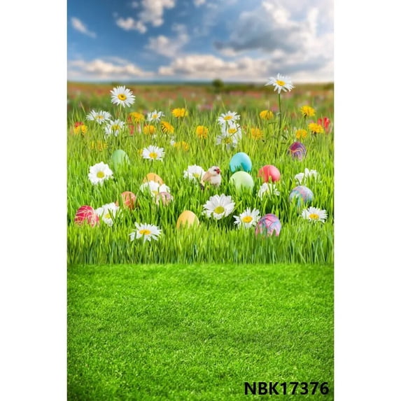 Easter Backdrops Spring Scenery Flowers Bunny Rabbit Easter Eggs Baby Portrait Newborn Photography Backgrounds Photozone