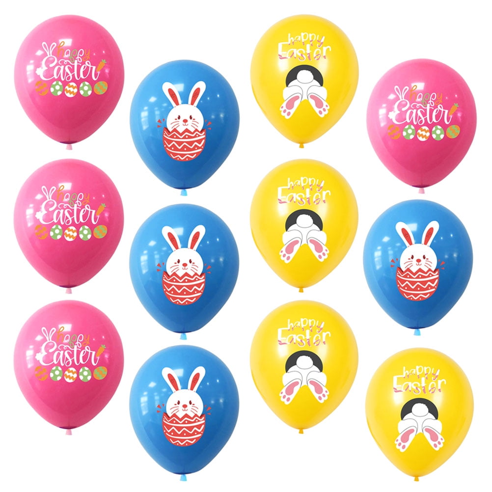 Easter Balloons 24 Pcs Theme Latex Party Decoration Decorate Bunny Suit Emulsion Baby Boy
