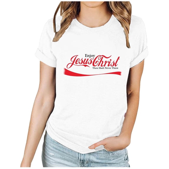 Easter Basic Tee Tops for Women Short Sleeve Round Neck Happy Easter Letter Print Casual 2025 Summer Trendy T-Shirts White,XL