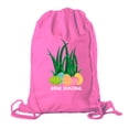 thumbnail image 1 of Easter Basket Backpack Bulk Cotton Drawstring Cinch Bags Easter Bunny Gift Bags - Gone Hunting, 1 of 2