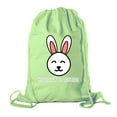 thumbnail image 1 of Easter Basket Backpack Bulk Cotton Drawstring Cinch Bags Easter Bunny Gift Bags - Hoppy Easter, 1 of 2