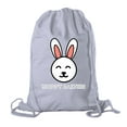 thumbnail image 1 of Easter Basket Backpack Bulk Cotton Drawstring Cinch Bags Easter Bunny Gift Bags - Hoppy Easter, 1 of 2
