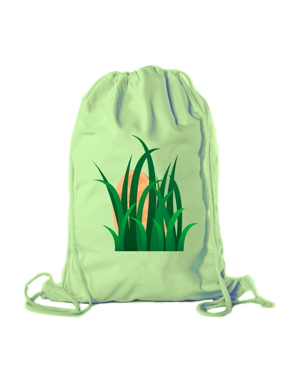 Easter Basket Backpack Bulk Cotton Drawstring Cinch Bags Easter Bunny Gift Bags - No Peaking