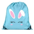 thumbnail image 1 of Easter Basket Bags, Bulk Drawstring Backpacks, Party Favor Goody Bags for Easter - Bunny Face, 1 of 2