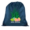 thumbnail image 1 of Easter Basket Bags, Bulk Drawstring Backpacks, Party Favor Goody Bags for Easter - Gone Hunting, 1 of 2