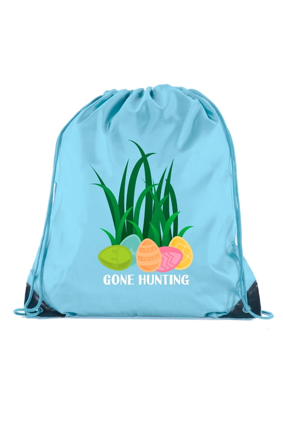 Easter Basket Bags, Bulk Drawstring Backpacks, Party Favor Goody Bags for Easter - Gone Hunting