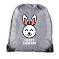 thumbnail image 1 of Easter Basket Bags, Bulk Drawstring Backpacks, Party Favor Goody Bags for Easter - Hoppy Easter, 1 of 2