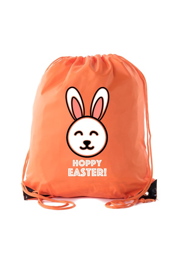 Easter Basket Bags, Bulk Drawstring Backpacks, Party Favor Goody Bags for Easter - Hoppy Easter
