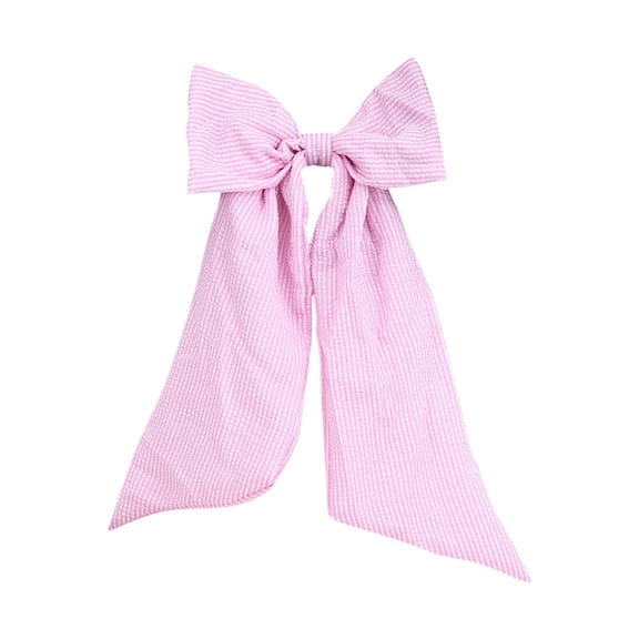 Easter Basket Bow, Stripebaskets Bow, Large Pastel Gift Bows for Easter Party,Pink Heqing Boutique