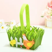 Easter Basket Cameland Portable Non-Woven Basket Decoration Easter Basket Home Textile Storage Storage Container Easter Decorations on Clearance