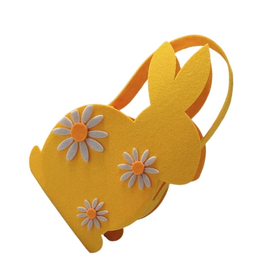 Easter Basket Cartoon Chicks Eggs Felt Tote Bag Happy Easter Party Decorations Candy Bags Kids Gift Package