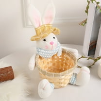 Easter Basket, Easter Baskets for Kids, Baby Easter Basket with Handle, Empty Bunny Egg Basket, Easter Baskets for Boys, Girls, Toddler, Babies, Infant Easter gifts basket Personalized