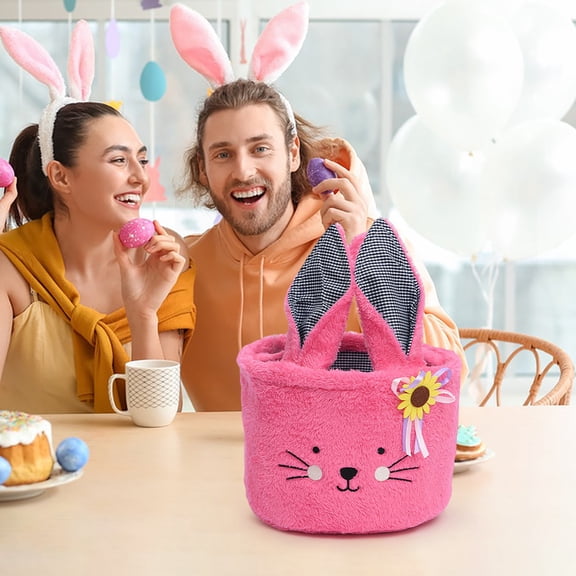 Easter Basket Easter Bucket For Carrying Easter Eggs Candy Storage Gift Bags Baskets For Gifts Empty