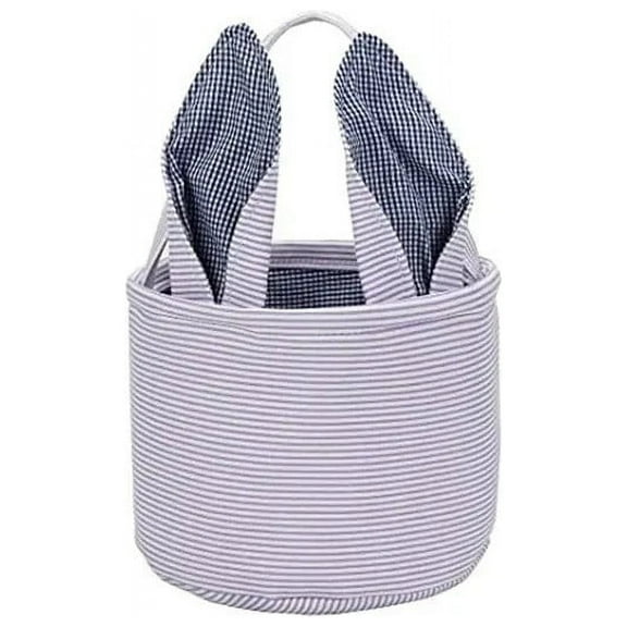 Easter Basket Easter Bunny Baskets for Kids with Cute Rabbit Ears Stripe, Easter Gift Baskets Children Gift Storage Handbag Easter Basket Stuffers