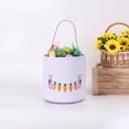 thumbnail image 1 of Easter Basket Floral Pattern Easter Basket with Ruffles, Cloth Storage Tote for Eggs & Decor, Easter Gift & Spring Home Decoration Multicolor, 1 of 5