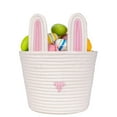 thumbnail image 1 of Easter Basket for Kids 2024 - Personalized Bunny Design with Wooden Name Card, Handcrafted Cotton Rope, Spacious for Eggs & Toys, Room Decor & Storage, Natural Texture, 1 of 9