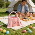 thumbnail image 1 of Easter Basket Plush Easter Bunny Long Ears Bags Easter Basket Rabbit Buckets Easter Tote Bags Children Gift Storage Handbag Easter Basket Stuffers, 1 of 4