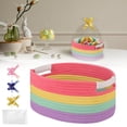 thumbnail image 1 of Easter Basket,Small Woven Basket With Gift Bags And Ribbons, Empty Gift Baskets, Shelf Storage, Small Cat Dog Pet Toy Boxes, 13”X 9”X 5.5”,CFA, 1 of 9