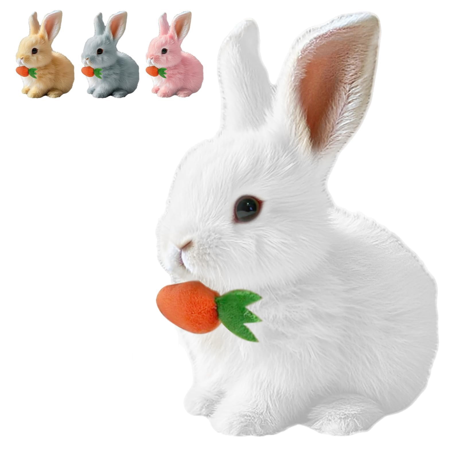 Easter Basket Stuffer Realistic Bunny Toy, 2026 New Bunny Toys, Interactive Educational Bunny , Handmade Hopping Bunny Toy