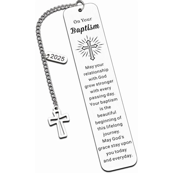 Easter Basket Stuffers Baptism Gifts for Girl Women 2025 Christening Gifts for Boys Catholic Baptismal Bookmarks Baptism Party Favors First Communion Gifts for Girls Teen Confirmation Baby Dedication