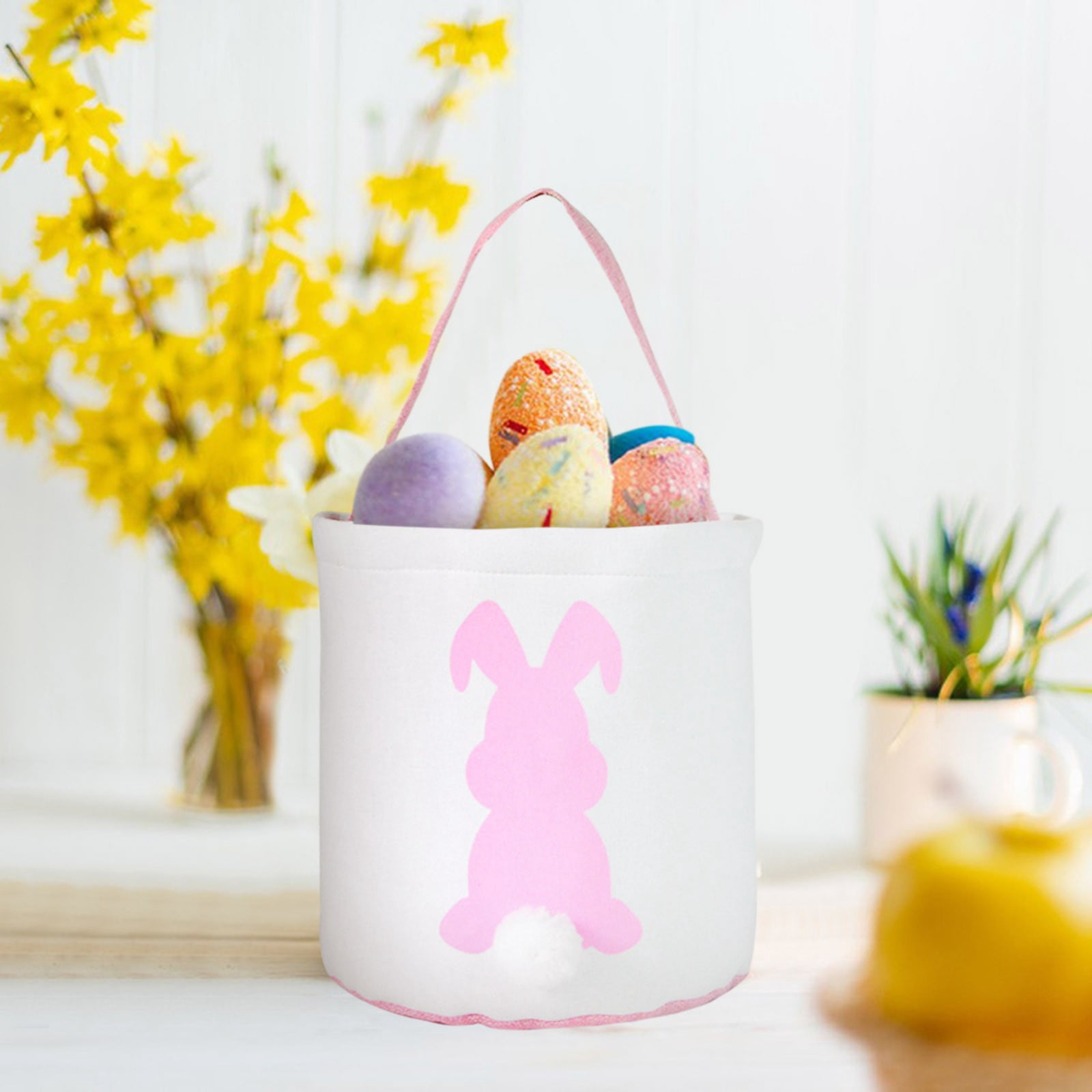 Fun Express Easter Bunny Cone Party Hats - 12 Pack, Paper With Elastic String, 4.75 X 6.5 Inches