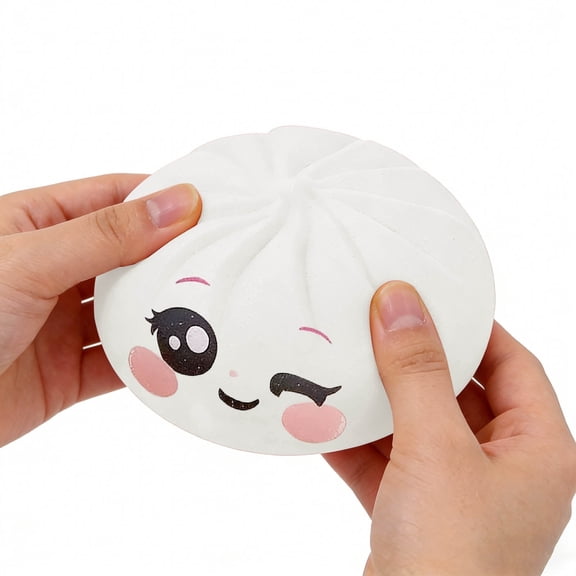 Easter Basket Stuffers Giant Crystal Dumpling,Jumbo Dumpling,Mystery Dumplings, Easter Birthday Gifts Cute White