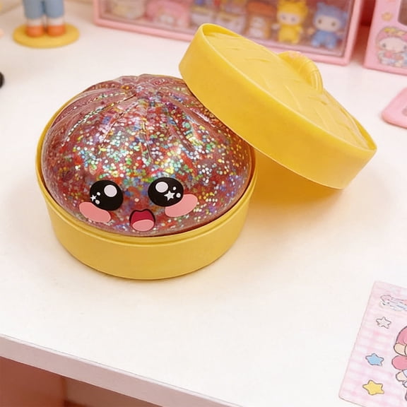 Easter Basket Stuffers Giant Crystal Dumpling,Jumbo Dumpling,Mystery Dumplings, Easter Birthday Gifts Flash Brown