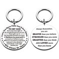 thumbnail image 1 of Easter Basket Stuffers for Teens, Easter Gift for Teens, Inspirational Keychain for Son, Christmas Birthday Gifts for Son, To My Son Keychain Graduation Gifts for Him Son, Boys Easter Basket Stuffers, 1 of 6