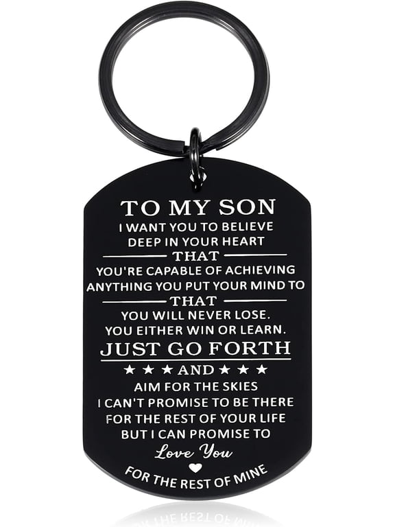Easter Basket Stuffers For Toddler Adult Son Keychain Gifts for Son from Mom Keychain for Him Easter Basket Stuffers for Kids Graduation Christmas Gifts Easter Gifts Ideas for Teen Boys