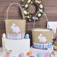 thumbnail image 1 of Easter Basket for Toddler Easter-themed Decorative Storage Basket Easter Decoration Basket Striped Egg Storage Tote Basket Suitable For Easter Storage And Organization, 1 of 7