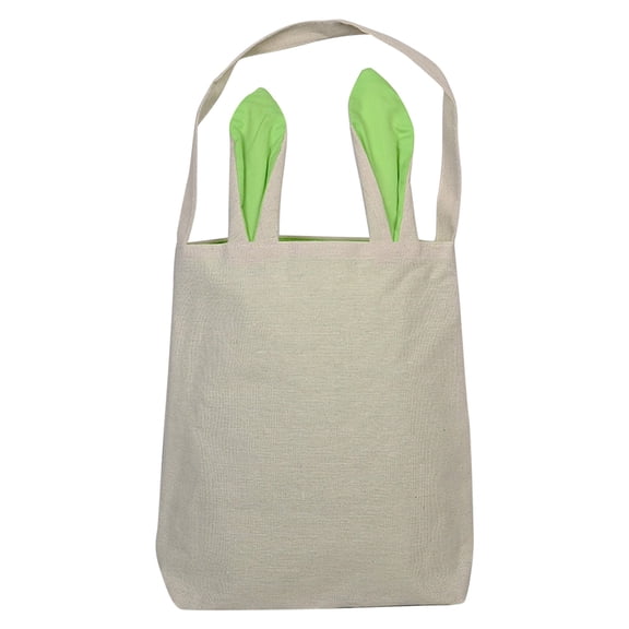 Easter Basket Tote | Easter Bunny Bags With Handle | Rabbit Easter Basket For Egg Hunting Candy And Gifts Carry Bucket